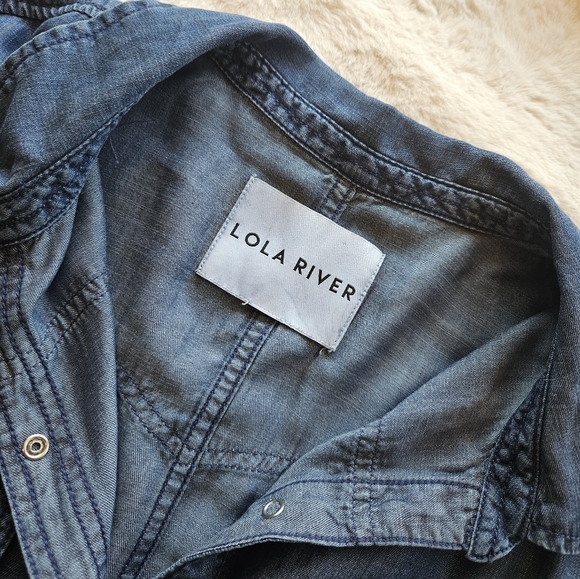 Denim Shirt by Lola River, Comfortable & Soft, Size Large, $20 - Picture 2 of 5